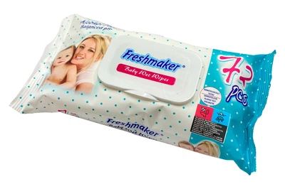 Влажная салфетка с клапаном "Freshmaker" (72шт) (120764 / 120700)