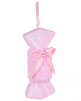 Игрушка-подвеска новогодняя "Bow" 20*9см, R33863, Розовый
