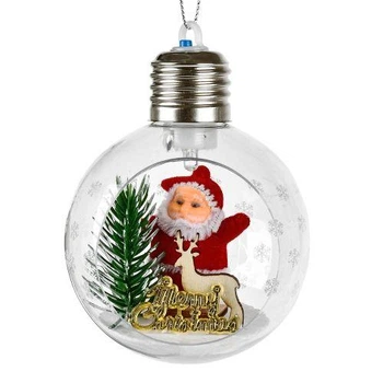 Игрушка-подвеска новогодняя "Lamp" с подсветкой 9см, R96064