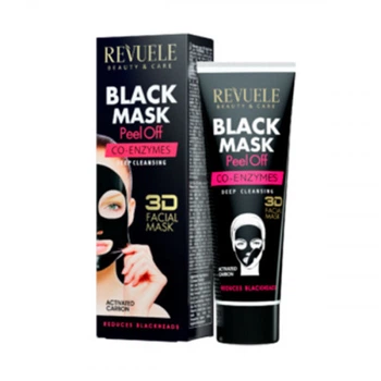 Чорна маска з ензимами Revuele 3D Facial Peel Off Co-Enzymes, 80 мл