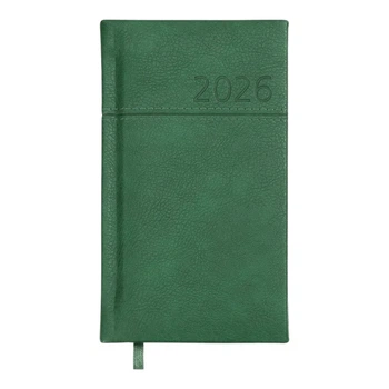 Еженедельник 2026 Buromax 8,5*15,3см карманный Orion BM.2895-* - Зеленый