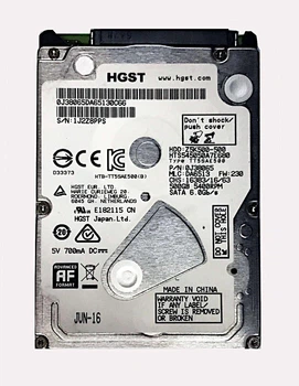 Жесткий диск HGST 2.5 HGST Z5K500-500 HTS545050A7E680 500Gb Refurbished
