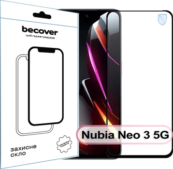 Защитное стекло BeCover для смартфона Nubia Neo 3 5G Black (BC_713883)