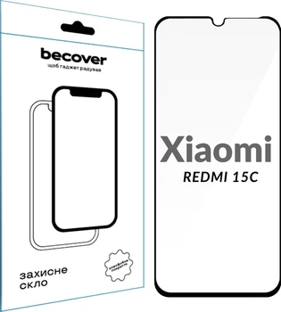Захисне скло BeCover для Xiaomi Redmi 15C 4G/5G Black (BC_713907)