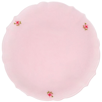 Półmisek Homla Pink Milky z białym rantem Różowy 32 cm (5906496731778)