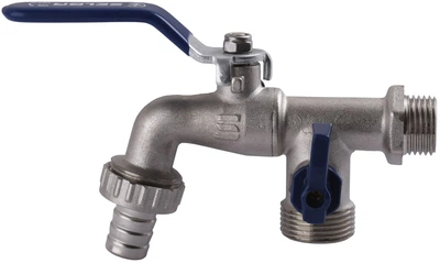 Кран шаровой для полива Selba SL4086 1/2"x3/4"x1/2"