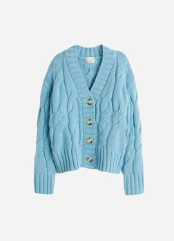 Жіночий кардиган H&M 720919-2 S(165/88) блакитний (2000005024092)