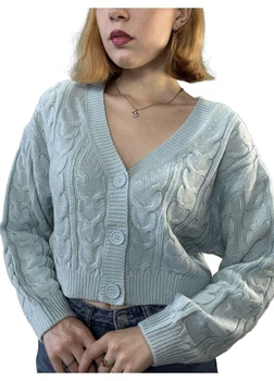 Жіночий кардиган H&M 721119-4 M(170/96) блакитний (2000005031465)