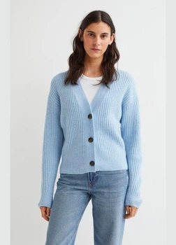 Жіночий кардиган H&M 720349-4 XS(160/80) блакитний (2000005026768)