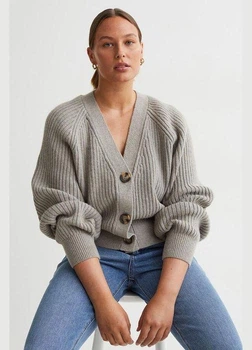 Жіночий кардиган H&M 720733-2 L(175/104) сірий (2000005023743)