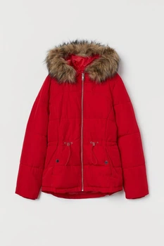 Куртка зимова жіноча H&M 200683-2 S(165/88) червоний(2000004655433)