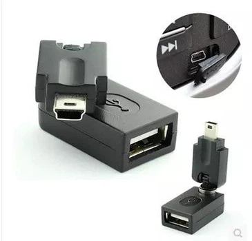Переходник UKC 360* USB to Mini USB для автомагнитолы
