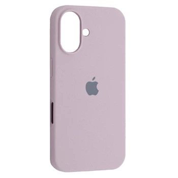 Чохол Silicone Premium case MagSafe з захистом камери та дисплея для iPhone 16 Full Protective lavender 1894