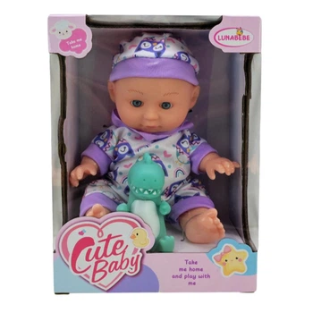 Дитяча Лялька-Пупс "Cute baby" HX623-5/7 з іграшкою фіолетовий