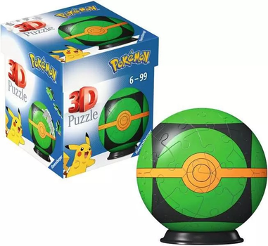 Пазл 3D Ravensburger Pokemon Dusk Ball, 55 елементів 11628 (4005556116263)