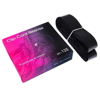 Барьерная защита Clip Cord Sleeves черная 80х5 см 125 шт