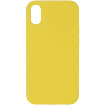 Чохол Silicone Case Full Protective (AA) NO LOGO для Apple iPhone X / XS (5.8") Жовтий / Yellow - 00000072439_11