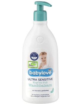 Бальзам для купання «від голови до ніг» Babylove Ultra Sensitive, 500 мл