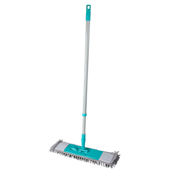 Швабра полотер із телескопічною металевою ручкою Stenson 122x42x12 см Turquoise/Grey (MH-2736)
