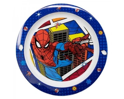 Тарелка детская пластиковая Человек-паук 20,3х23,1х2 см Stor Spider-Man красная с синим и белым