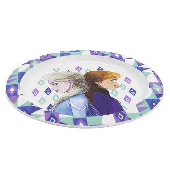 Тарелка детская пластиковая Холодное сердце 23,1х20,3х2 см Stor Frozen фиолетовая с белым