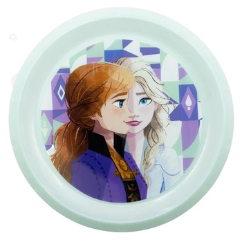 Тарелка детская пластиковая Холодное сердце 21,5х21,5х1,9 см Stor Frozen мятный