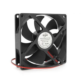 Кулер корпусный BRUSHLESS 92x92x25mm 12V 0.15A 2-pin Black OEM