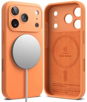 Чехол Ringke Silicone Magnetic для iPhone 17 Pro Tangerine (SIMG1088E91)
