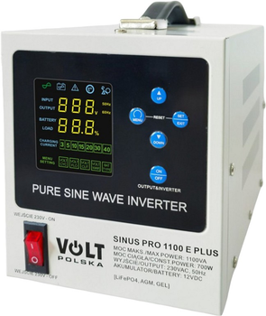 ДБЖ Volt Polska sinusPRO 1100 E Plus 12/230V 700W/1100VA (3SPM11012M)