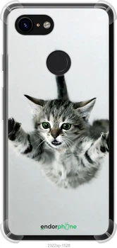 Чехол на Google Pixel 3 Летящий котёнок "2322sp-1528-70447"
