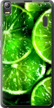 Чехол на Lenovo K3 Note K50-T5 Зелёные дольки лимона "852u-141-70447"