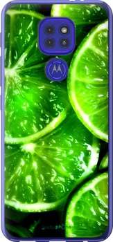 Чохол на Motorola G9 Play Зелені часточки лимона "852u-2105-70447"