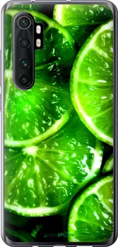 Чохол на Xiaomi Mi Note 10 Lite Зелені часточки лимона "852u-1937-70447"