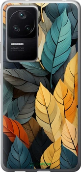 Чехол на Xiaomi Poco F4 Кольорове листя "5644u-3917-70447"