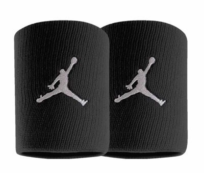 Напульсник Nike JORDAN JUMPMAN WRISTBANDS 2PK BLACK/WHITE OSFM черный Унисекс OSFM