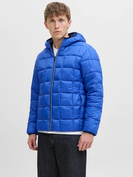 Куртка демисезонная с капюшоном двусторонняя мужская Jack & Jones 12278780 L Sky captain (5715716351050)