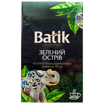 Чай зелений Batik байховий Зелений острів 90 г
