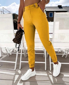 Жіночі штани Fashion 9AM_803Yellow S Жовті (2000000945972)