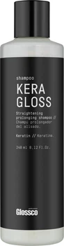 Укрепляющий шампунь с кератином Glossco KeraGloss Straightening Prolonging Shampoo 240 мл (8435612600317)