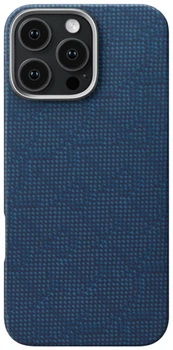 Чохол Pitaka Tactile Woven Case Monogram Dark Blue for iPhone 16 Pro