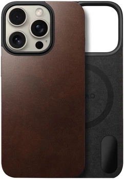 Чохол Nomad Magnetic Leather Rustic Horween для iPhone 16 Pro Max Коричневий (NM01361985)