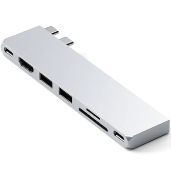 Адаптер Satechi USB-C Pro Hub Slim Silver (ST-HUCPHSS)
