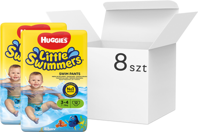 Підгузки-трусики для плавання Huggies Little Swimmers розмір 3-4 7-15 кг 8 x 12 шт (10036000183396)