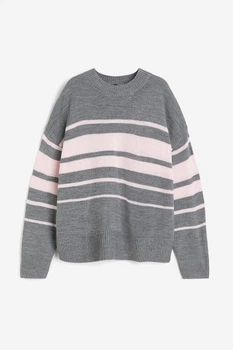 Жіночий джемпер H&M 205894-2 2XS(155/76) сірий (2058940001)