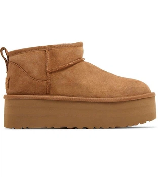 Жіночі уггі Ультра Міні Платформа Помаранчеві Ugg Classic Ultra Mini Platform Chestnut Suede (38, помаранчевий)