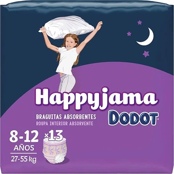 Підгузки Dodot Happyjama Girl's Nightwear Розмір 8 13 шт (8006540260371)