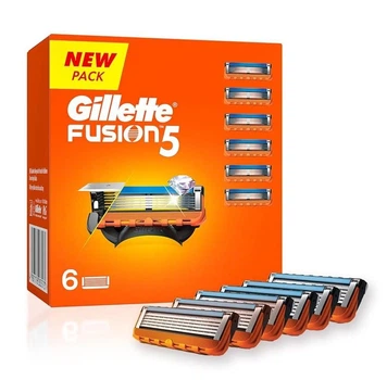Змінні картриджі для гоління (леза касети) чоловічі Gillette Fusion5 касети 6 шт