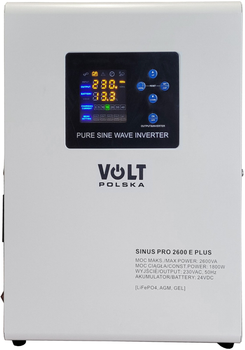 ДБЖ Volt Polska sinusPRO 2600 E Plus 24/230V 1800W/2600VA (3SPM26024M)