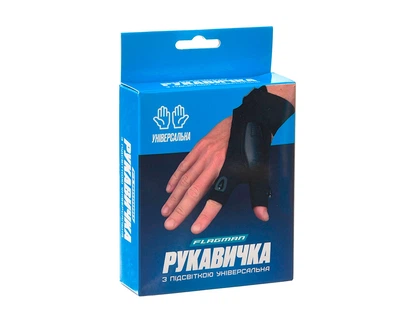 Перчатка с подсветкой универсальная Flagman Flagman L
