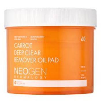 Очищаючі гідрофільні педи Neogen Dermalogy Carrot Deep Clear Remover Oil Pad 60 шт